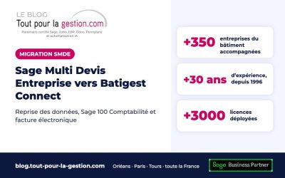 Sage Multi Devis Entreprise : migrer vers Batigest Connect