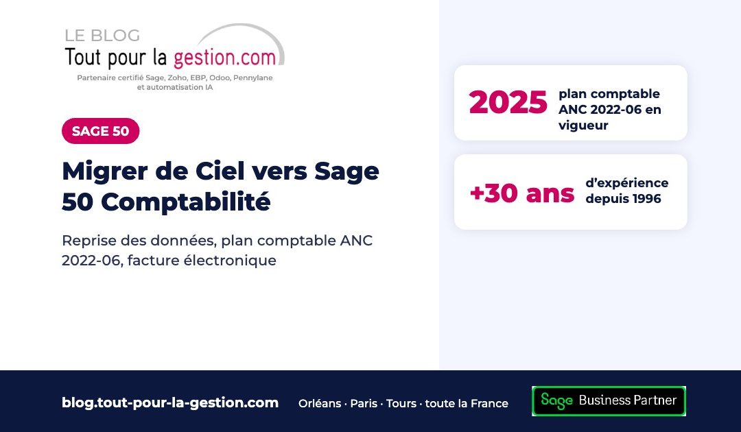 Ciel ou Sage Petites Entreprises : migrer vers Sage 50 Comptabilité