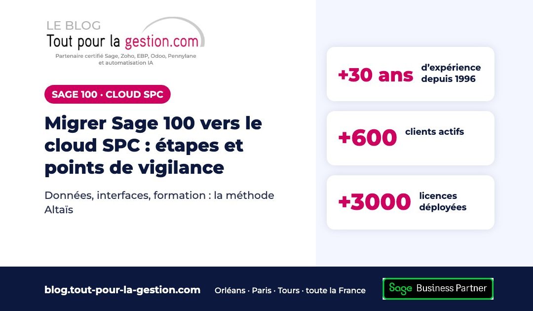 Migrer Sage 100 vers le cloud SPC : étapes et points de vigilance