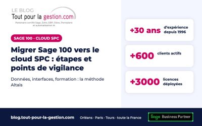 Migrer Sage 100 vers le cloud SPC : étapes et points de vigilance