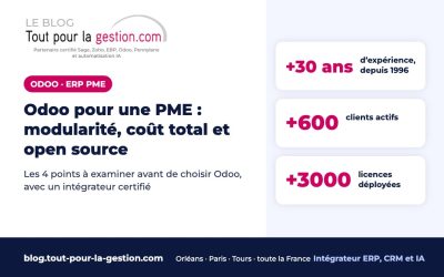Odoo pour une PME : modularité, coût total et open source