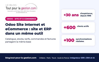 Odoo Site Internet et eCommerce : site et ERP dans un même outil
