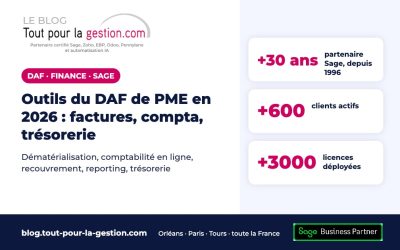 Outils du DAF de PME en 2026 : factures, compta, trésorerie