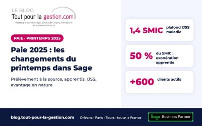 Paie 2025 : les changements du printemps dans Sage paie