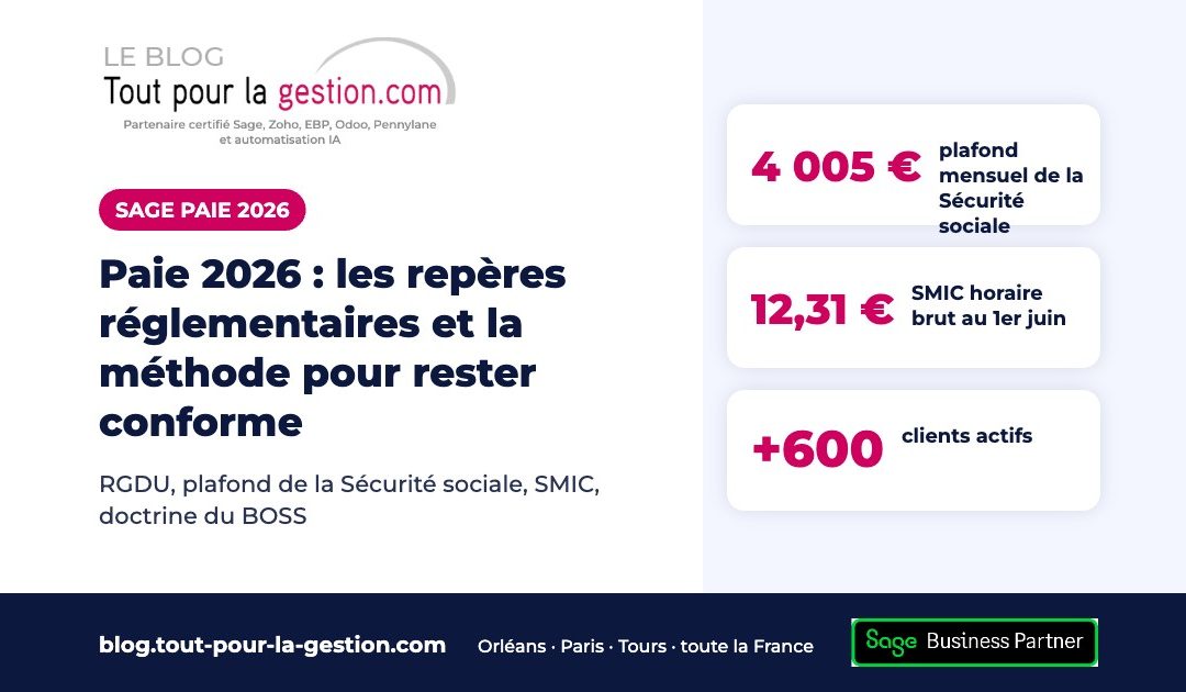 Paie 2026 : les repères réglementaires et la méthode pour rester conforme
