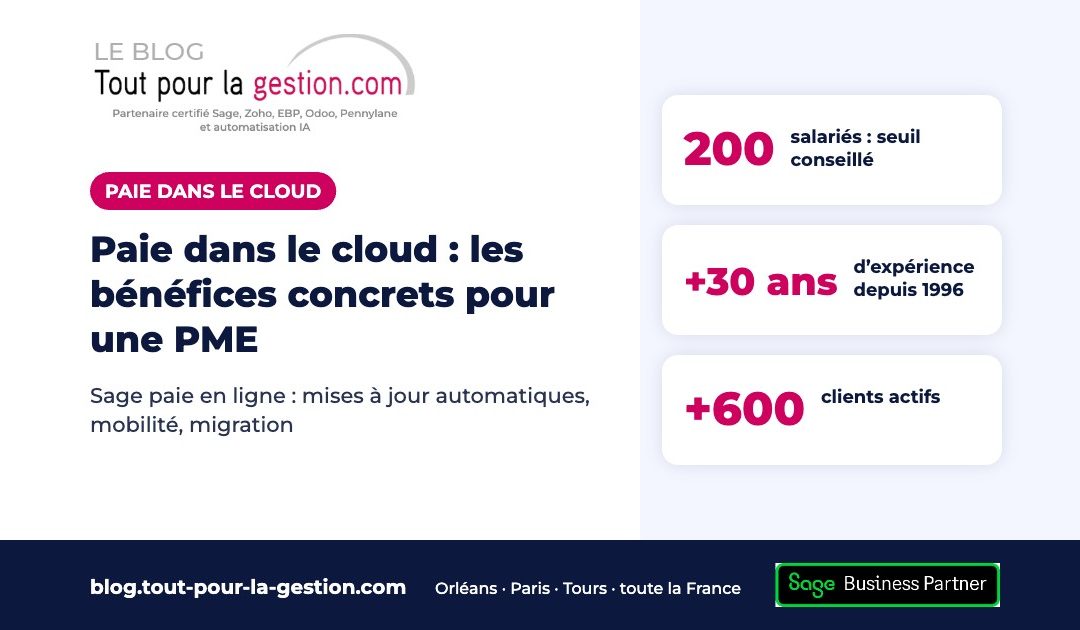 Paie dans le cloud : les bénéfices concrets pour une PME