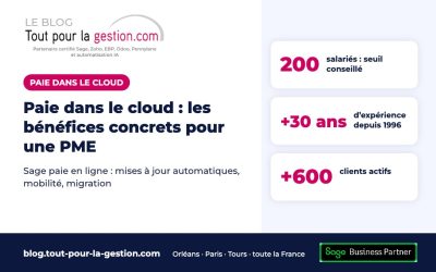 Paie dans le cloud : les bénéfices concrets pour une PME