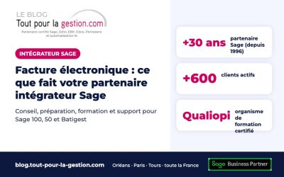 Facture électronique : ce que fait votre partenaire intégrateur Sage