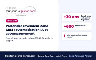 Partenaire revendeur Zoho CRM : automatisation IA et accompagnement