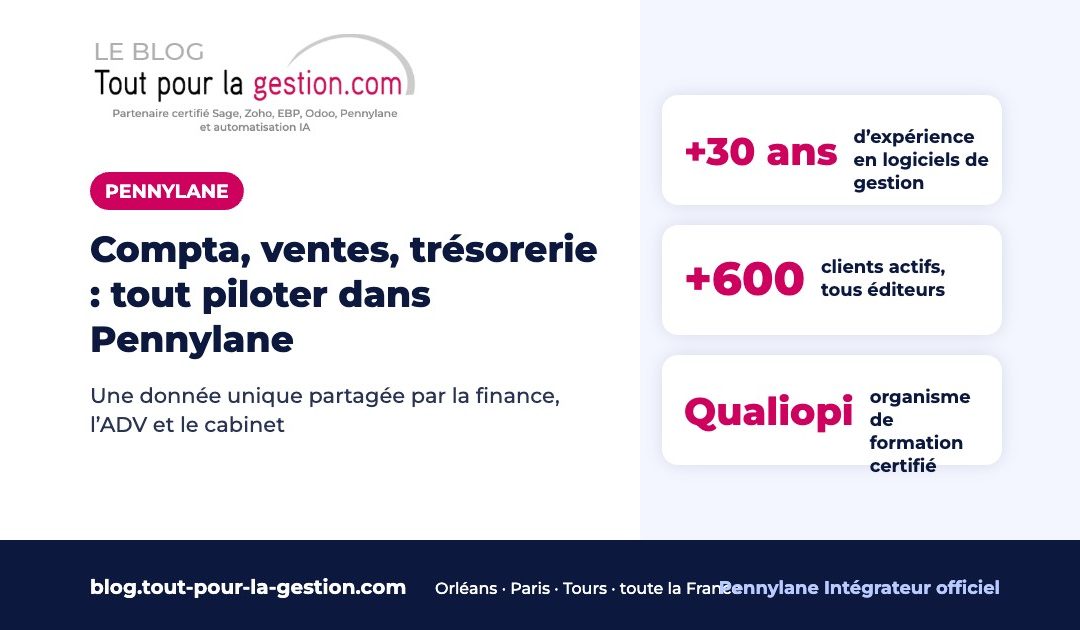 Compta, ventes, trésorerie : tout piloter dans Pennylane