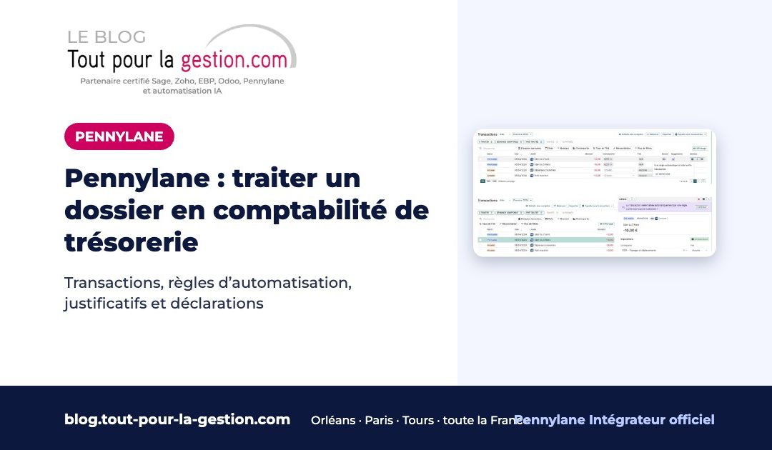 Pennylane : traiter un dossier en comptabilité de trésorerie