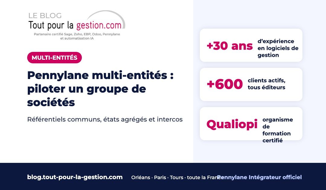 Pennylane multi-entités : piloter un groupe de sociétés