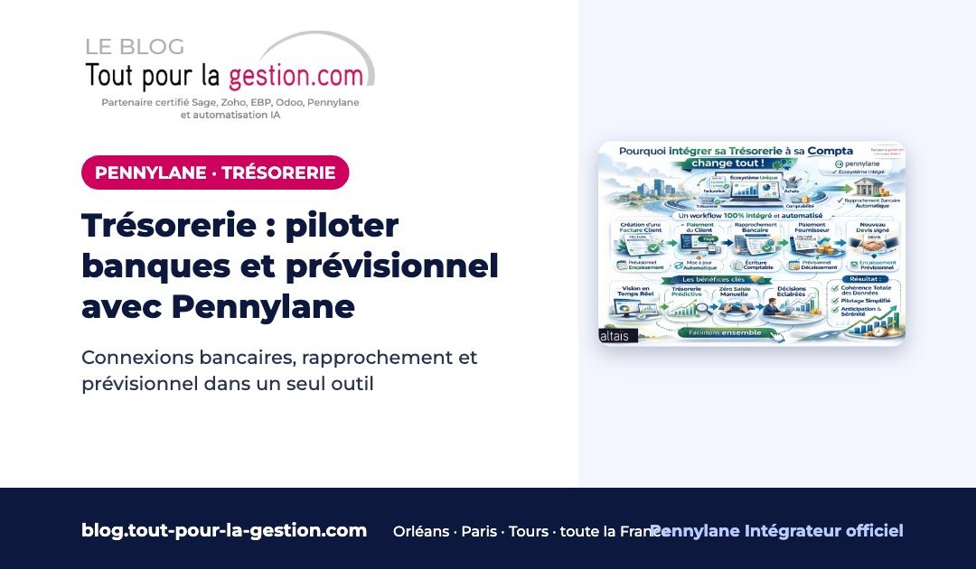 Trésorerie Pennylane : connexions bancaires et prévisionnel fiable