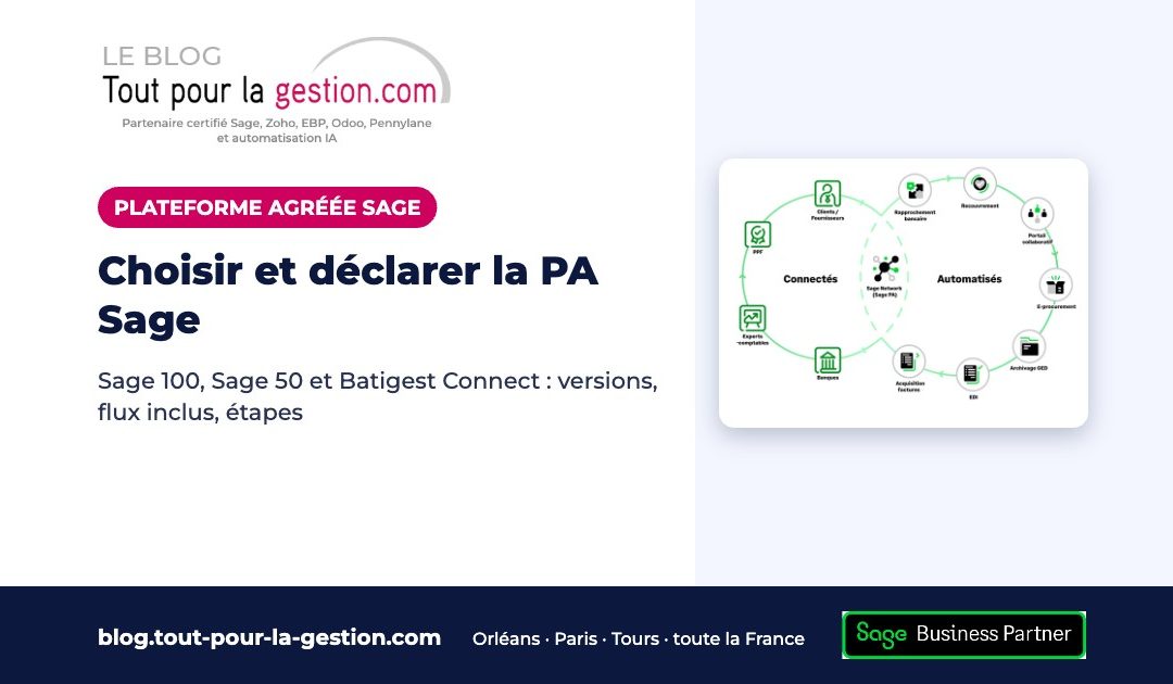 Choisir et déclarer la PA Sage pour Sage 100, Sage 50 et Batigest