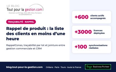 Rappel de produit : sortir la liste des clients concernés en moins d’une heure