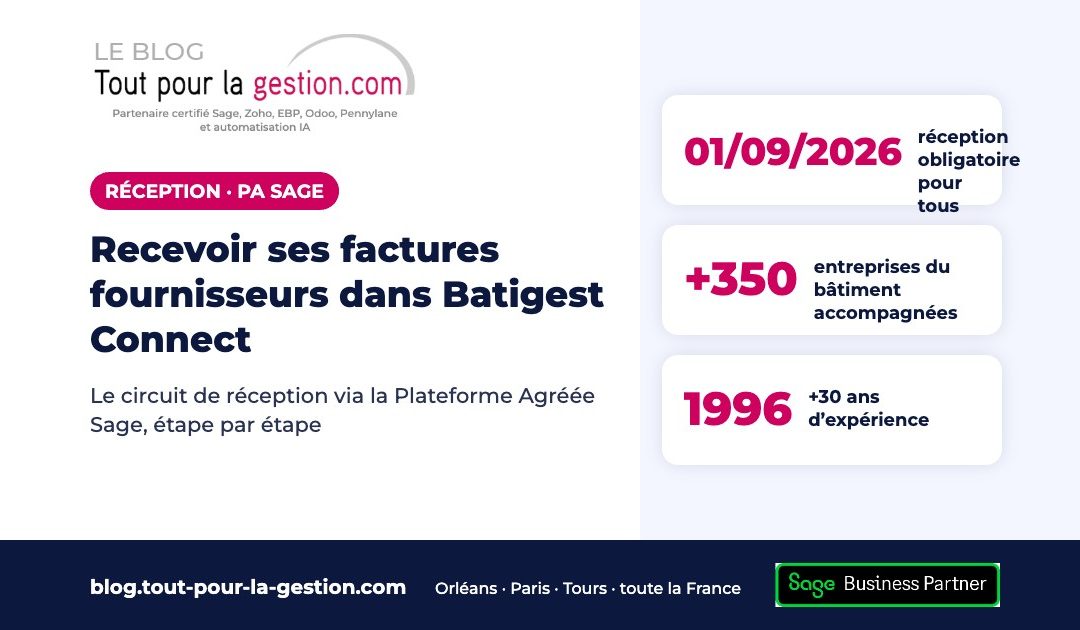 Recevoir ses factures fournisseurs dans Batigest Connect via la PA Sage