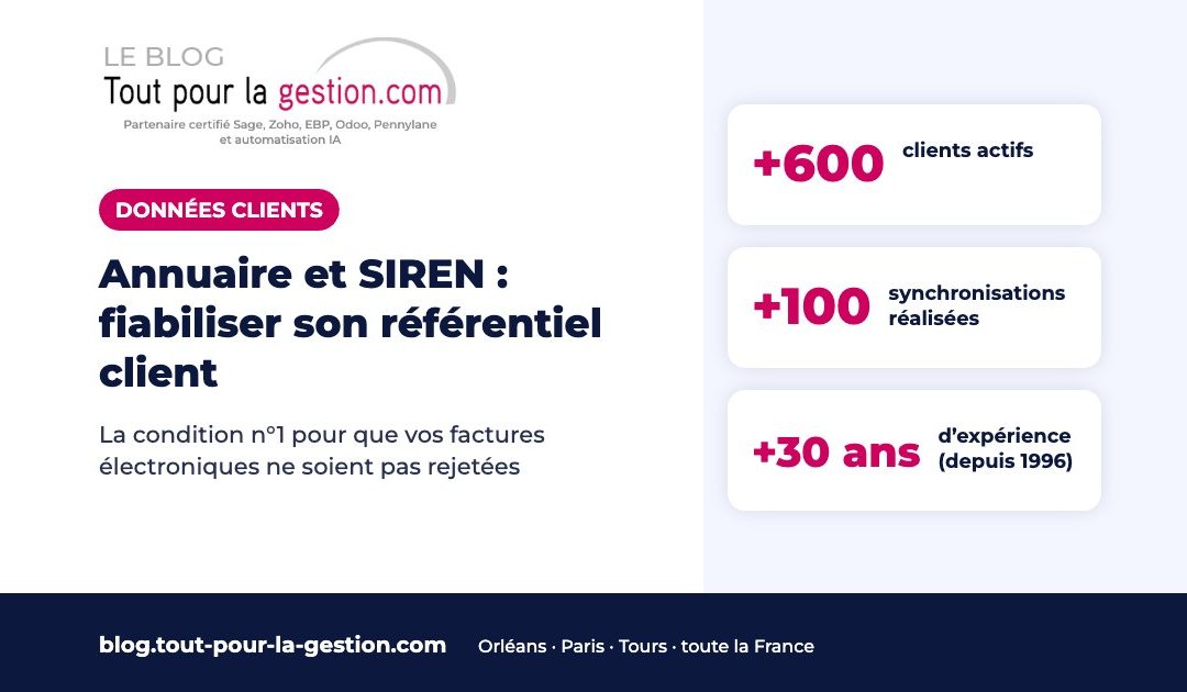 Annuaire et SIREN : fiabiliser son référentiel client