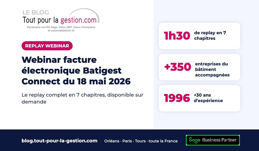 Replay webinar facture électronique Batigest Connect (18 mai 2026)