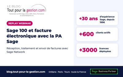 Webinar Sage 100 et facture électronique avec la PA Sage : replay