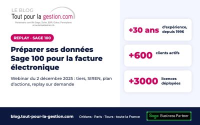 Sage 100 : préparer ses données pour la facture électronique