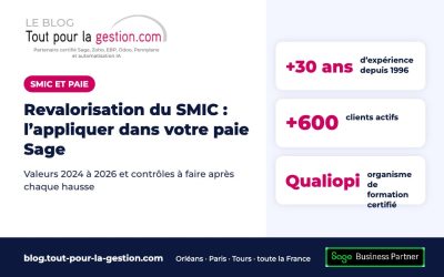 Revalorisation du SMIC : l’appliquer dans votre paie Sage