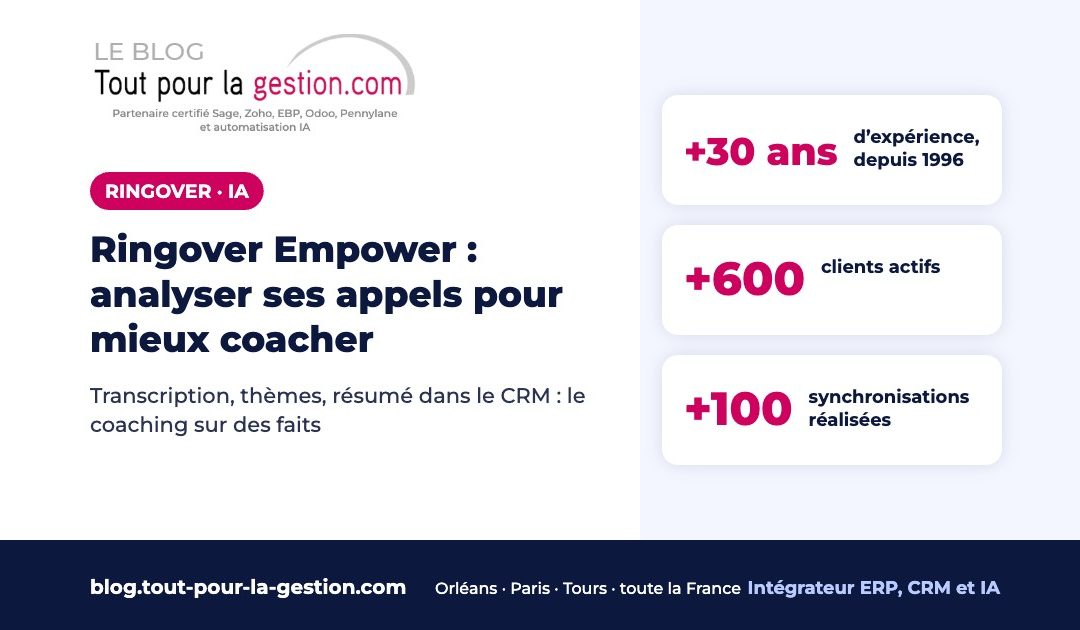 Ringover Empower : analyser ses appels pour mieux coacher ses équipes