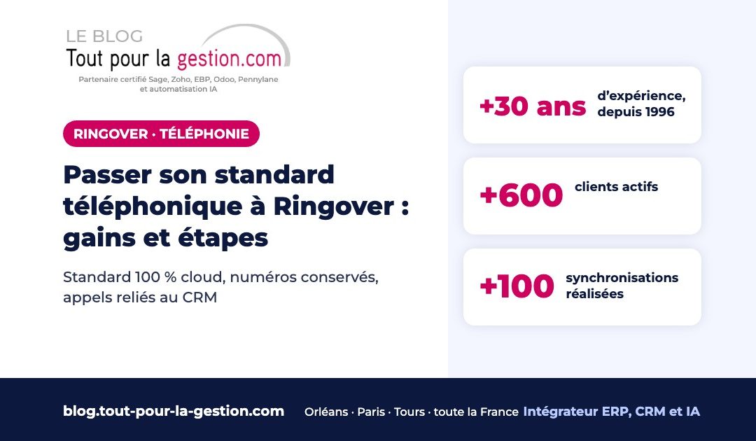 Passer son standard téléphonique à Ringover : gains et étapes
