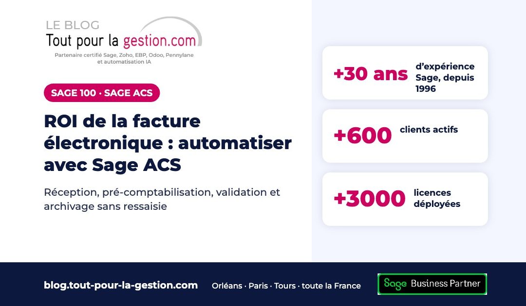 ROI de la facture électronique : automatiser avec Sage ACS