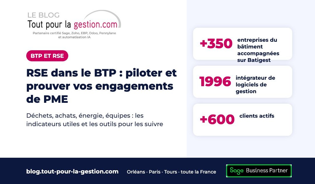RSE dans le BTP : piloter et prouver vos engagements de PME