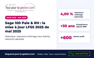 Sage 100 Paie & RH : la mise à jour LFSS 2025 de mai 2025