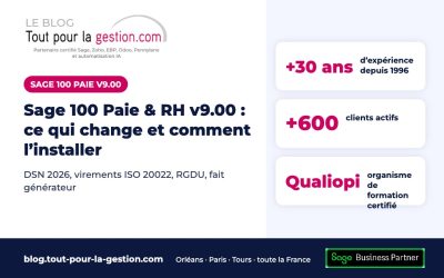 Sage 100 Paie & RH v9.00 et Sage DS v17.00 : ce qui change