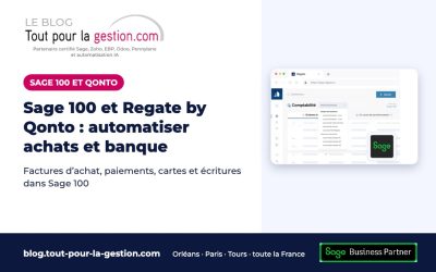 Sage 100 et Regate by Qonto : automatiser achats, banque et dépenses