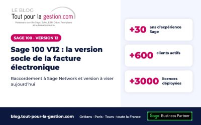 Sage 100 V12 : la version socle de la facture électronique