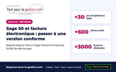 Sage 50 et facture électronique : passer à une version conforme