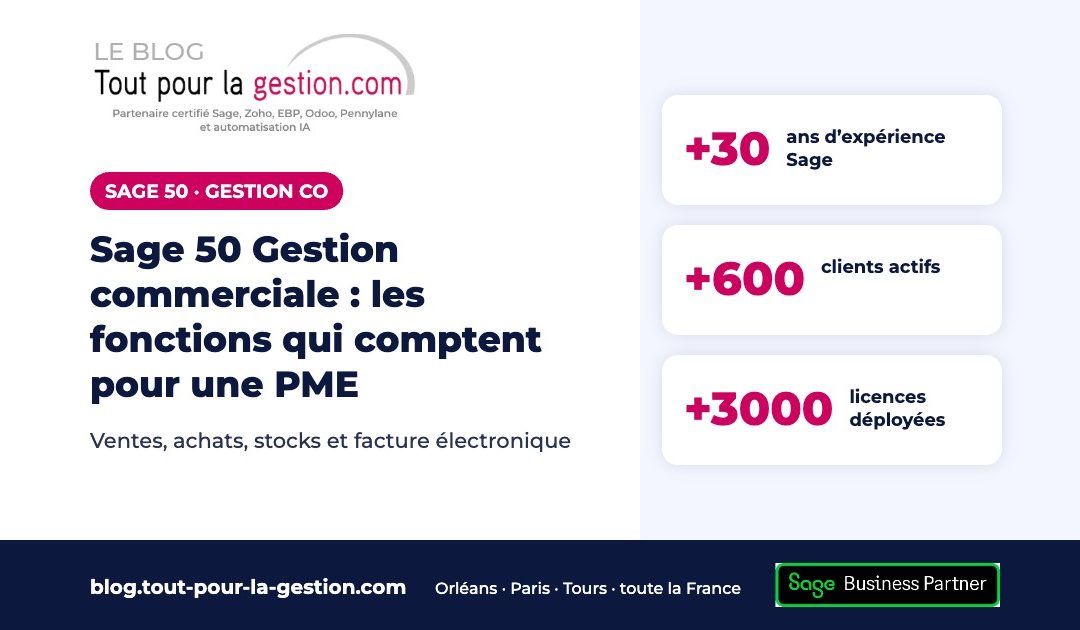 Sage 50 Gestion commerciale : les fonctions qui comptent pour une PME