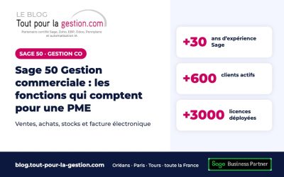Sage 50 Gestion commerciale : les fonctions qui comptent pour une PME