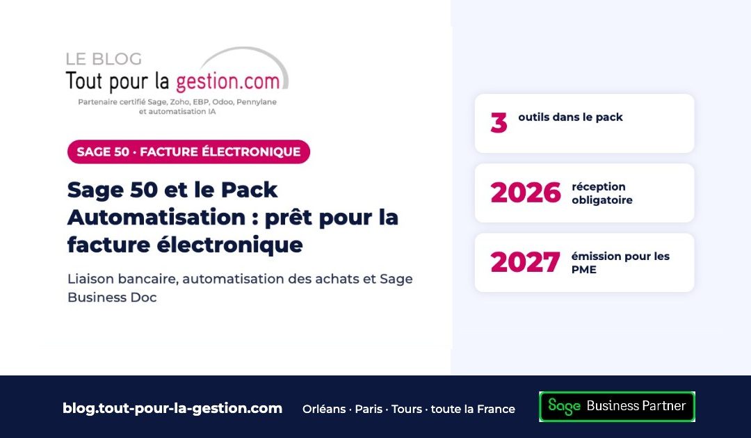 Sage 50 et le Pack Automatisation : anticipez la réforme de la facture électronique