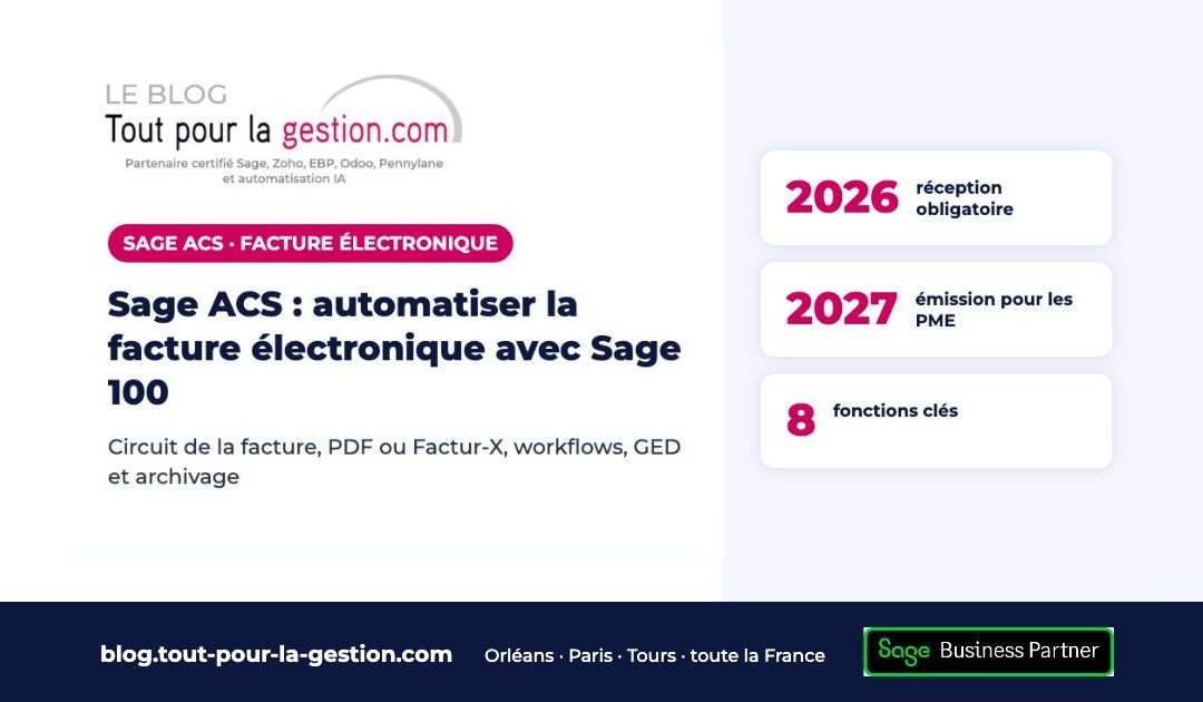 Sage Automatisation Comptable (ACS) : anticipez la réforme de la facture électronique et gagnez en productivité