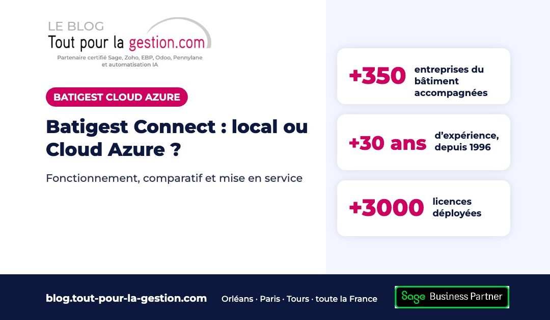 Sage Batigest Connect en Cloud Azure : local ou Cloud ?