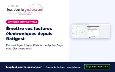 Sage Batigest Connect V10.1 : émettre vos factures électroniques