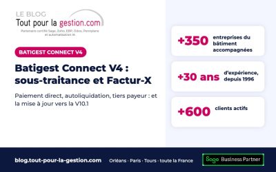 Batigest Connect V4 : paiement direct sous-traitant et Factur-X