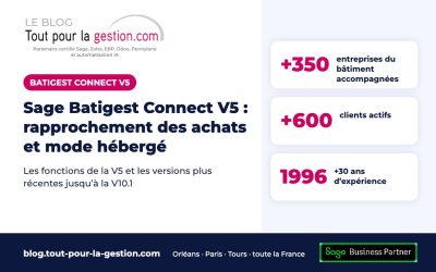 Sage Batigest Connect V5 : rapprochement des achats et mode hébergé