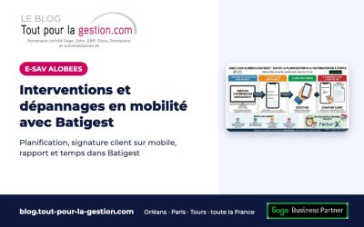 Sage Batigest E-SAV Alobees : interventions et dépannages en mobilité