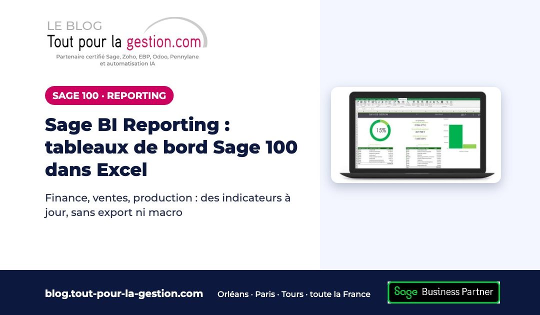 Sage BI Reporting pour Sage 100 : tableaux de bord dans Excel