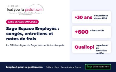 Sage Espace Employés : congés, entretiens et notes de frais en ligne