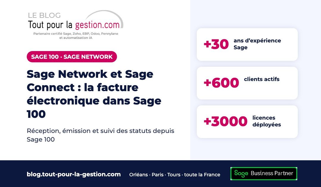 Sage Network et Sage Connect : la facture électronique dans Sage 100