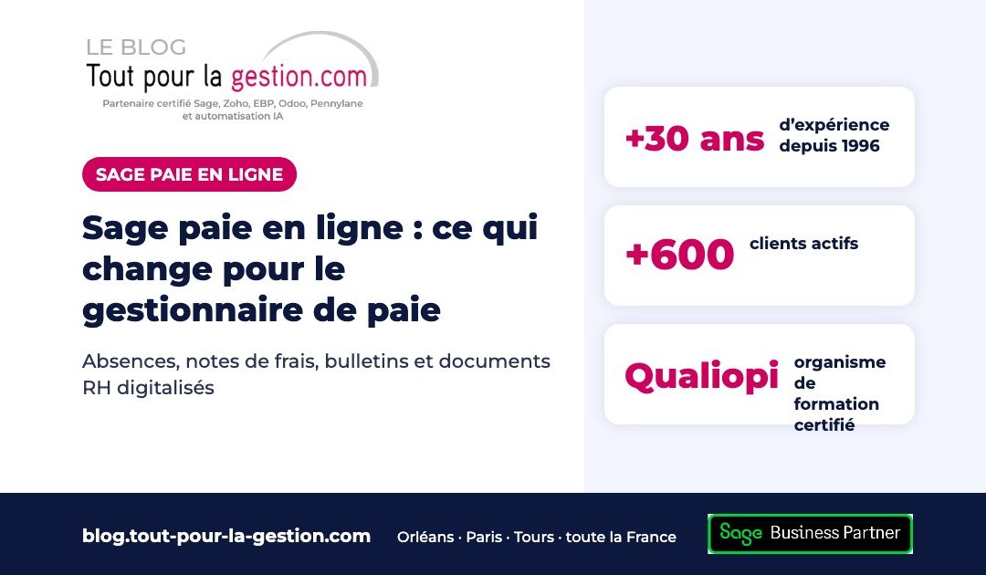 Sage paie en ligne : ce qui change pour le gestionnaire de paie
