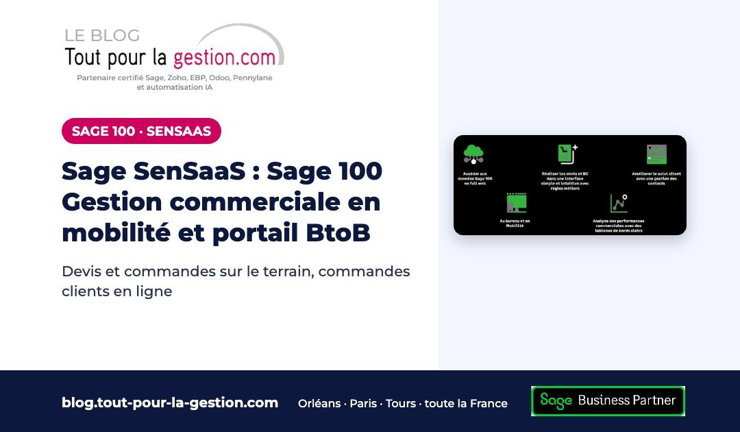 Sage SenSaaS : Sage 100 Gestion commerciale mobile et portail BtoB