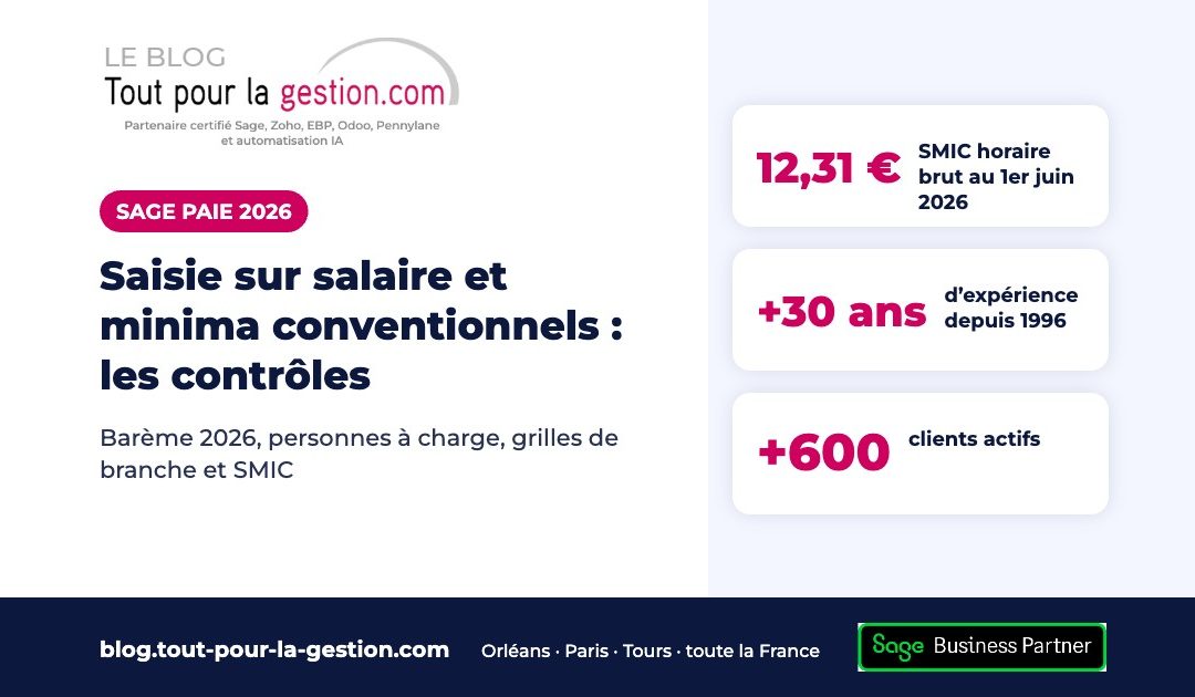 Saisie sur salaire et minima conventionnels : les contrôles dans Sage
