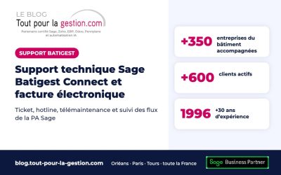 Support technique Sage Batigest Connect et facture électronique
